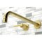 Kingston Brass KS8047CML Wall Mount Tub Faucet, Brushed Brass KS8047CML - alternate 4